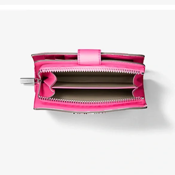 MICHAEL KORS - Jet Set Medium Floral Print Bi-Fold Wallet - Picture 4 of 4